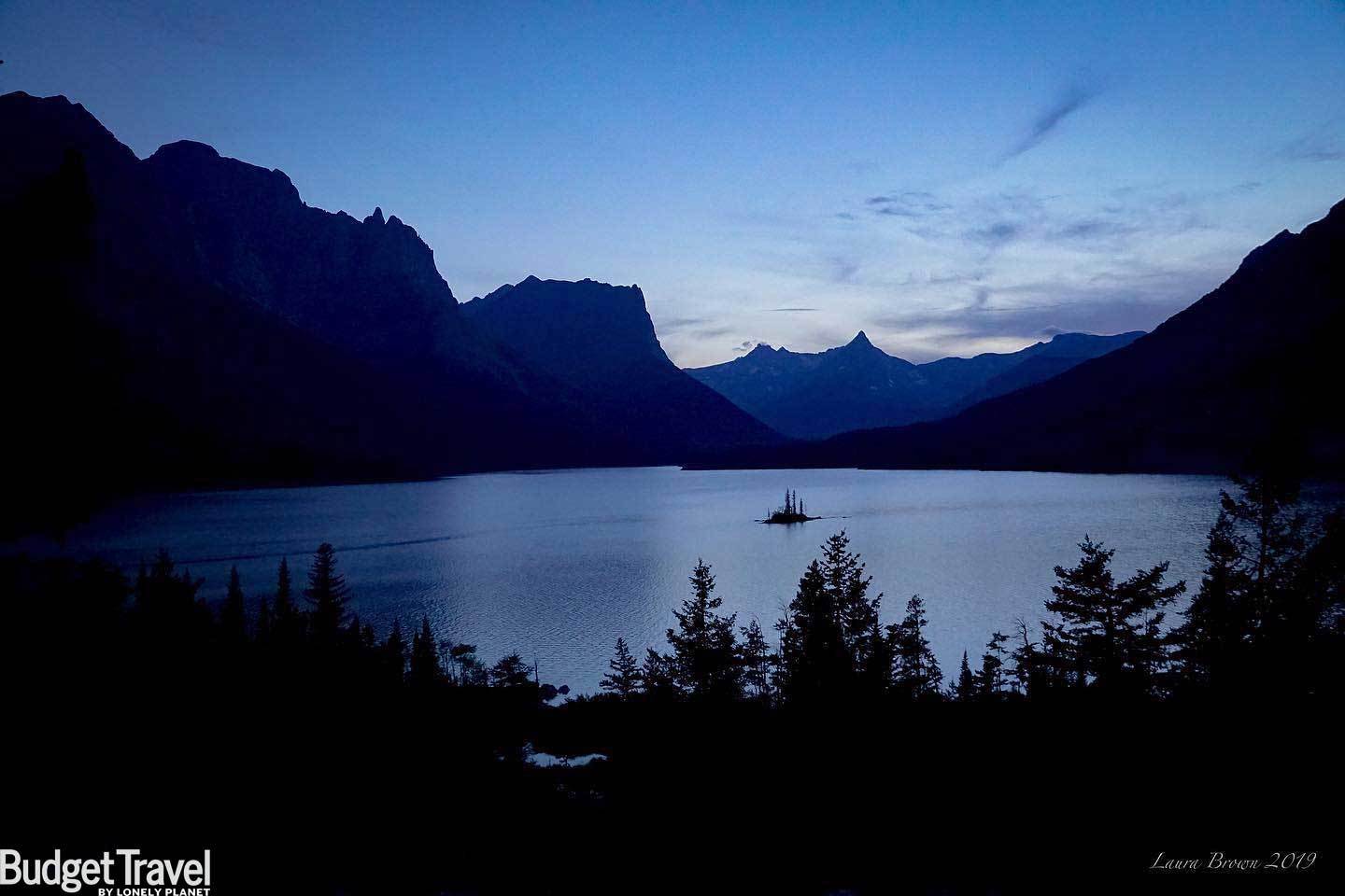 Glacier at night Zoom Meeting