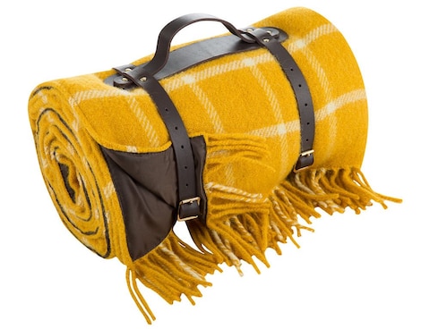 Yellow Wool Picnic Rug