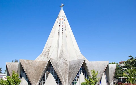 A church in the  Polana district of Maputo, the capital of Mozambique