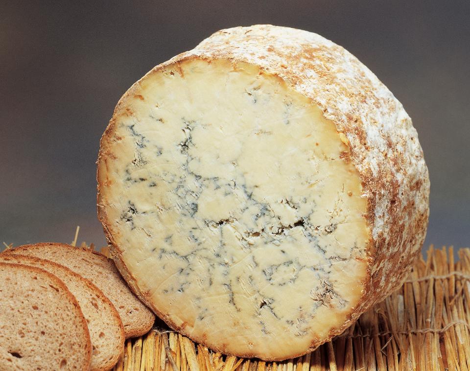 Close-up of Stilton cheese
