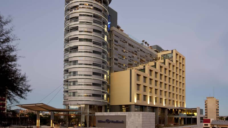 Rooms start at around $100 at the four-star Hilton Windhoek.