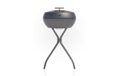 Halo cooltouch black standing charcoal BBQ with lid and legs