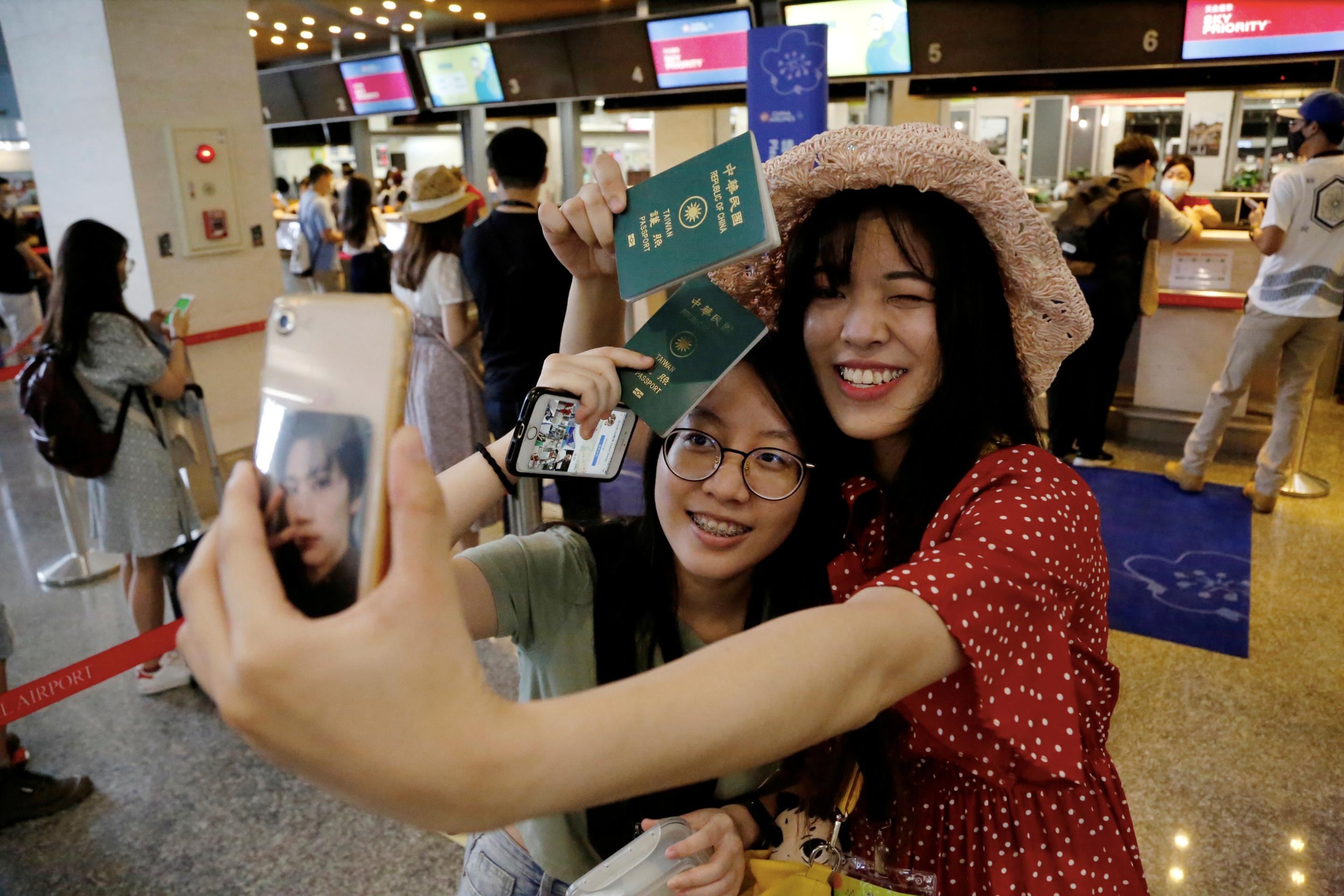 There was much excitement at the airport