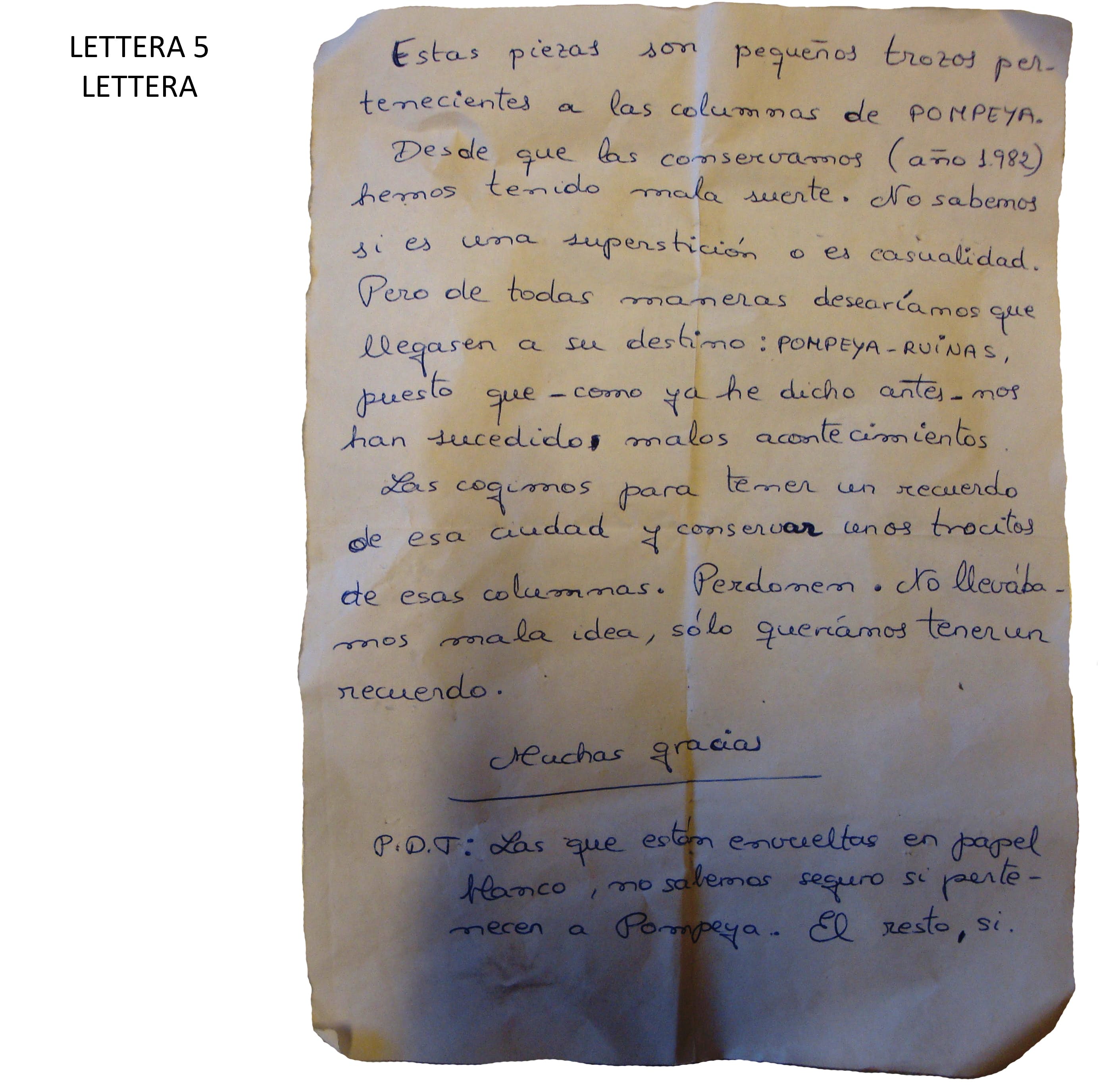 Pompeii Letter